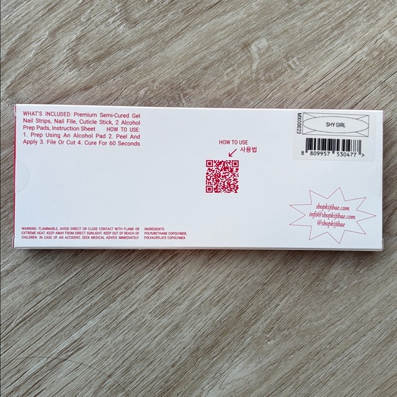 Kijibae Cure Me UV LED Nail Lamp + Nail Stickers in Shy Girl - Picture 4 of 4